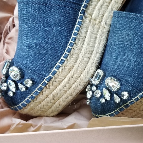 Miu Miu Denim Espadrilles - Picture 6 of 7